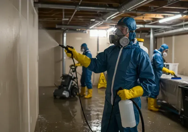 Basement Sanitization and Antimicrobial Treatment process in Salem, MA